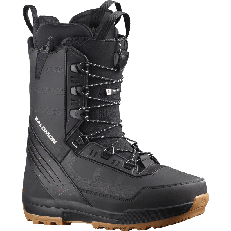 botas de snowboard para hombre - malamute Salomon 00B0PZ583 negro