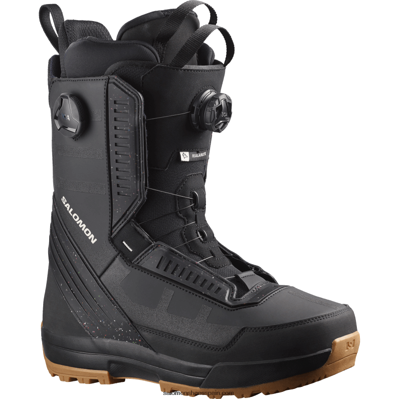 botas de snowboard para hombre - malamute dual boa Salomon 00B0PZ582 negro