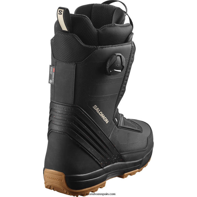 botas de snowboard para hombre - malamute dual boa Salomon 00B0PZ582 negro