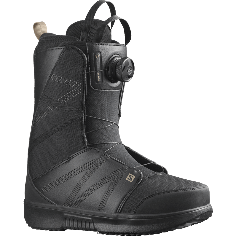 botas de snowboard para hombre - titan boa Salomon 00B0PZ598 anacardo negro/tostado