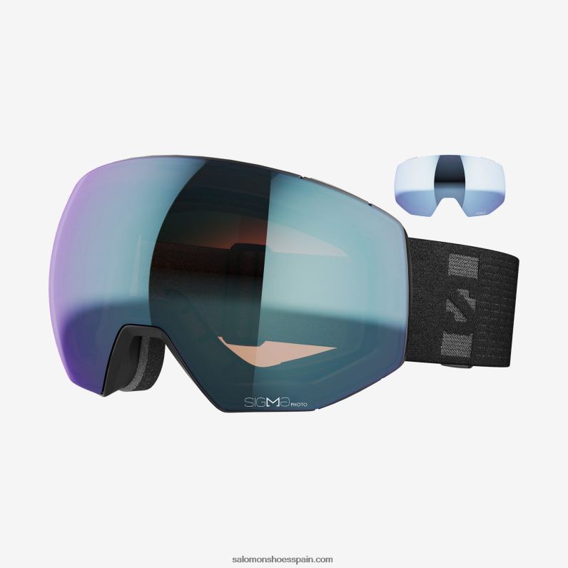 anteojos para hombre - radio prime sigma fotocromático (y lente extra) Salomon 00B0PZ664 negro