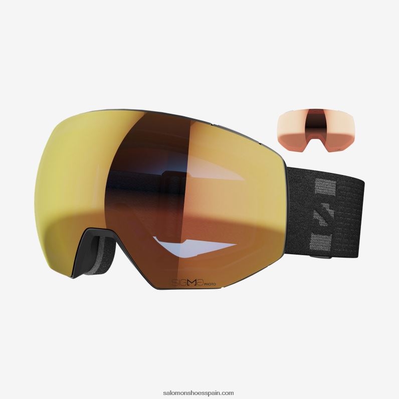 anteojos para hombre - radio prime sigma fotocromático (y lente extra) Salomon 00B0PZ665 negro