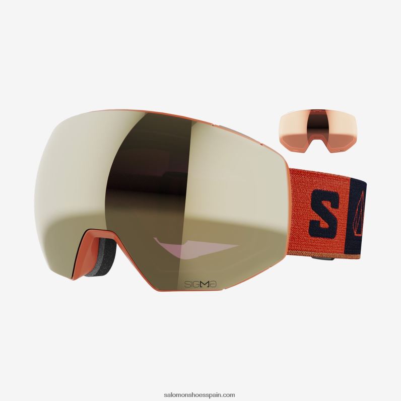 anteojos para hombres - radium prime sigma (y lente extra) Salomon 00B0PZ669 ocre quemado