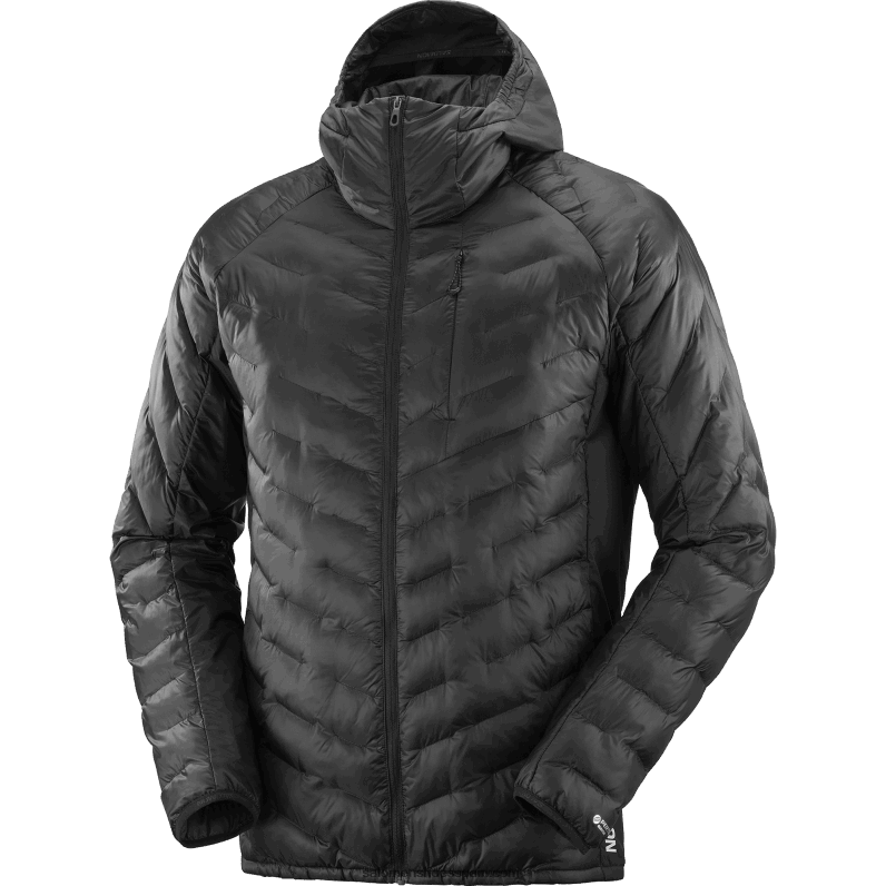 chaqueta con capucha y aislamiento para hombre - contorno primaloft Salomon 00B0PZ1087 profundo negro