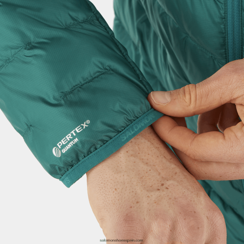 chaqueta con capucha y aislamiento para hombre - contorno primaloft Salomon 00B0PZ1088 Pacífico