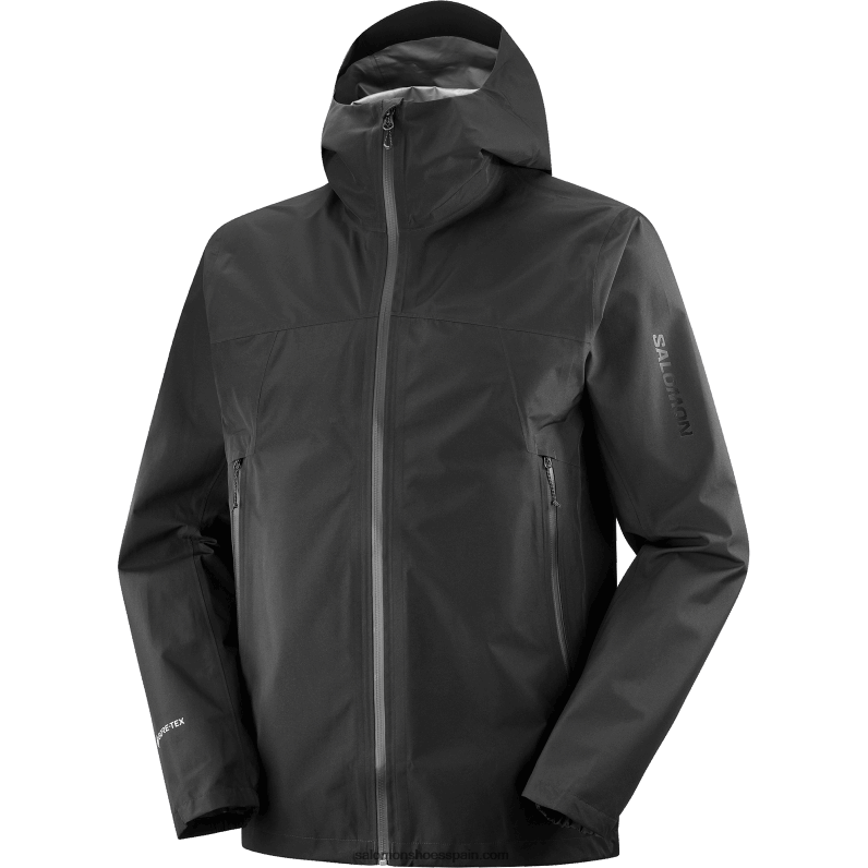 chaqueta exterior para hombre - contorno gore-tex 2.5l Salomon 00B0PZ1106 profundo negro