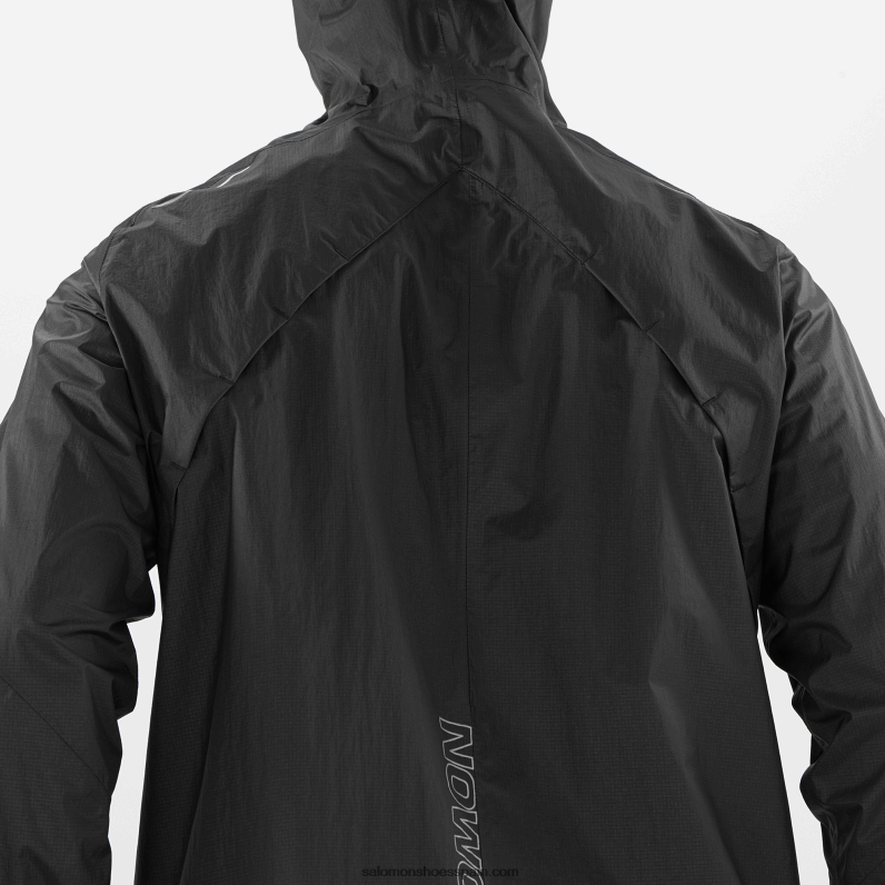 chaqueta impermeable para hombre - bonatti impermeable Salomon 00B0PZ1101 profundo negro