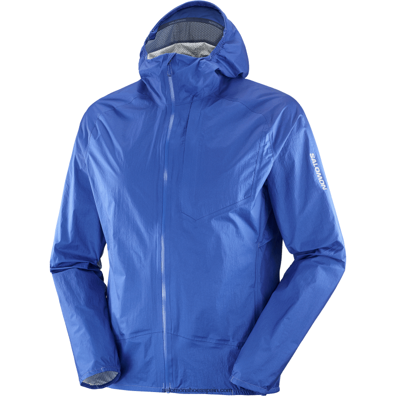 chaqueta impermeable para hombre - bonatti impermeable Salomon 00B0PZ1102 azul marino