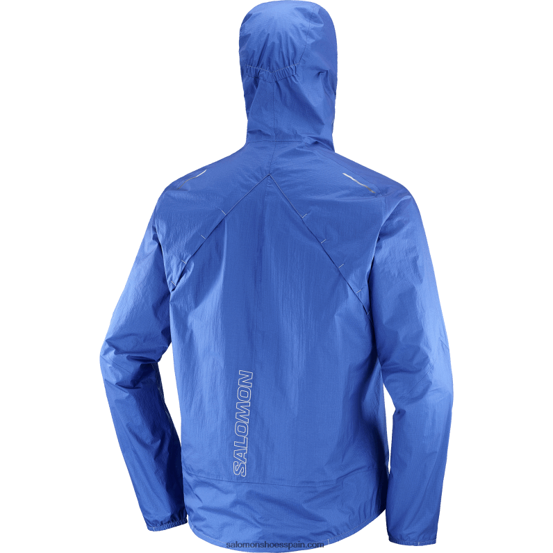 chaqueta impermeable para hombre - bonatti impermeable Salomon 00B0PZ1102 azul marino