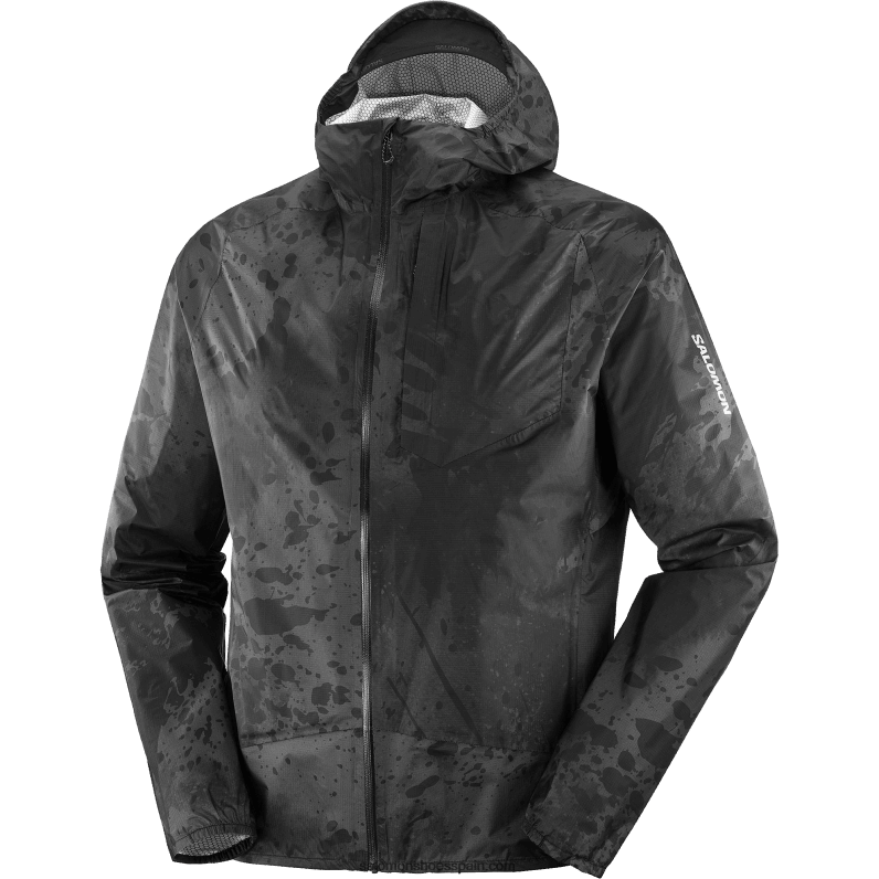 chaqueta impermeable para hombre - bonatti impermeable Salomon 00B0PZ1103 negro profundo/ao/periscopio