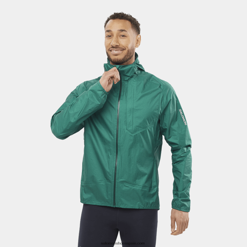 chaqueta impermeable para hombre - bonatti impermeable Salomon 00B0PZ1104 Pacífico