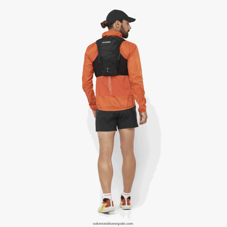 cortavientos de hombre con capucha - bonatti cross wind Salomon 00B0PZ1091 ocre quemado