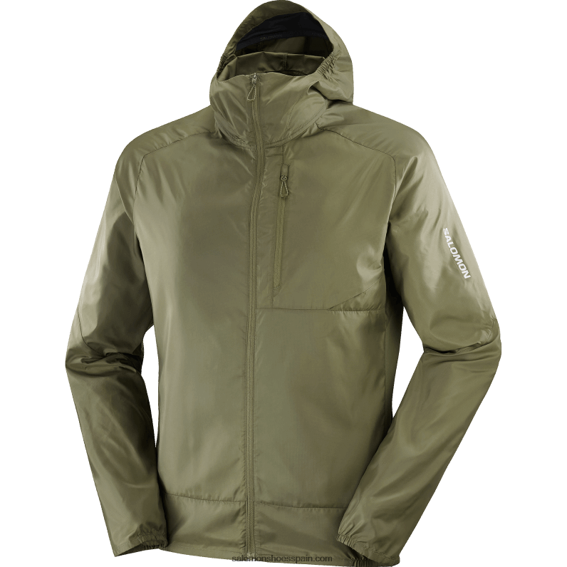 cortavientos de hombre con capucha - bonatti cross wind Salomon 00B0PZ1092 hoja de uva