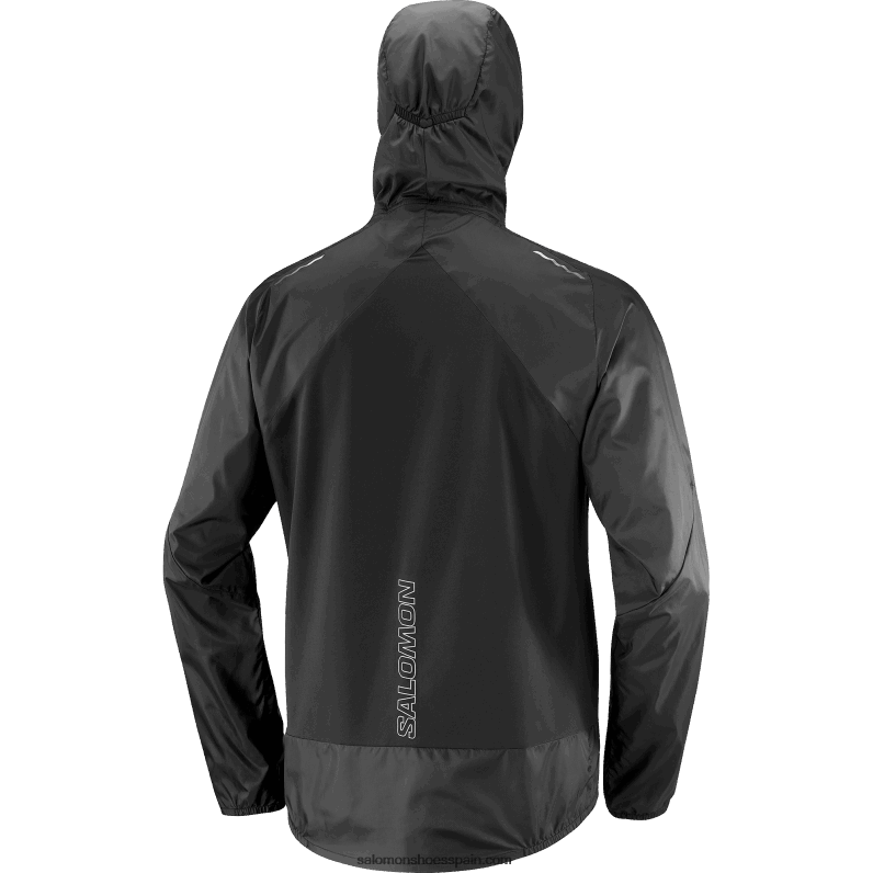 cortavientos de hombre con capucha - bonatti cross wind Salomon 00B0PZ1094 profundo negro