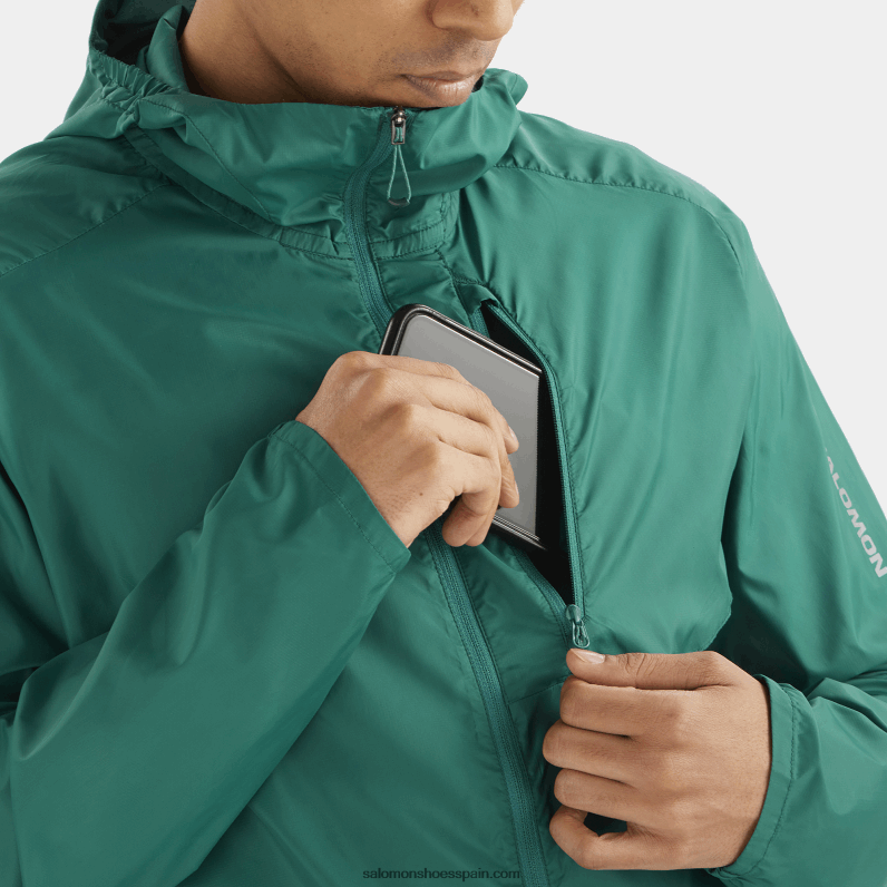 cortavientos de hombre con capucha - bonatti cross wind Salomon 00B0PZ1096 Pacífico