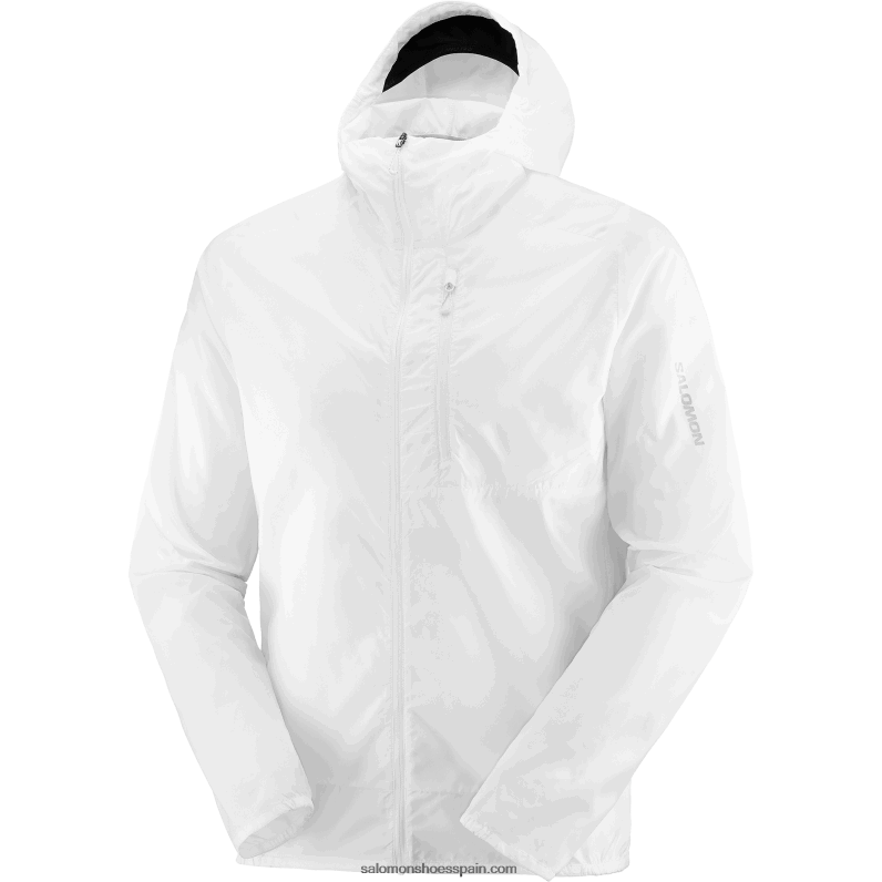 cortavientos de hombre con capucha - bonatti cross wind Salomon 00B0PZ1098 blanco