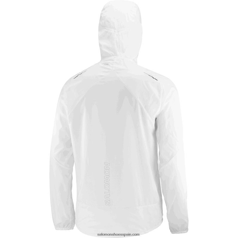 cortavientos de hombre con capucha - bonatti cross wind Salomon 00B0PZ1098 blanco