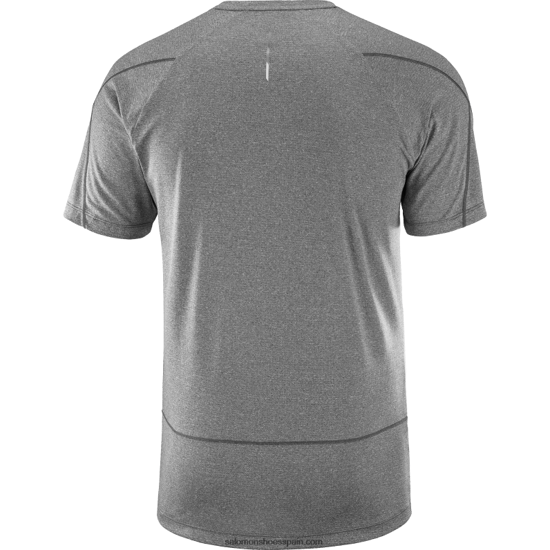 camiseta de manga corta para hombre - cross run Salomon 00B0PZ232 negro profundo/brezo