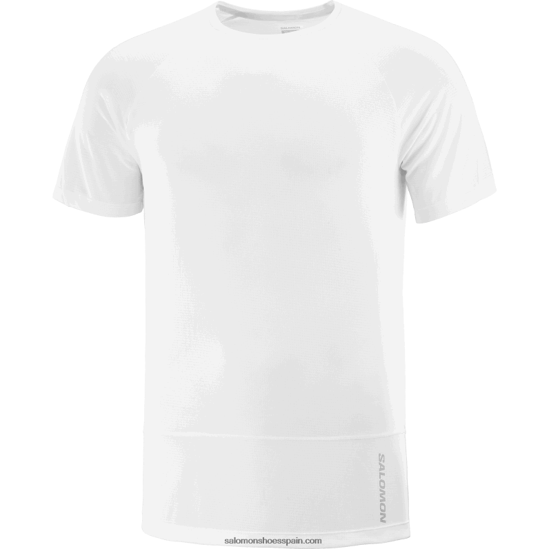 camiseta de manga corta para hombre - cross run Salomon 00B0PZ234 blanco