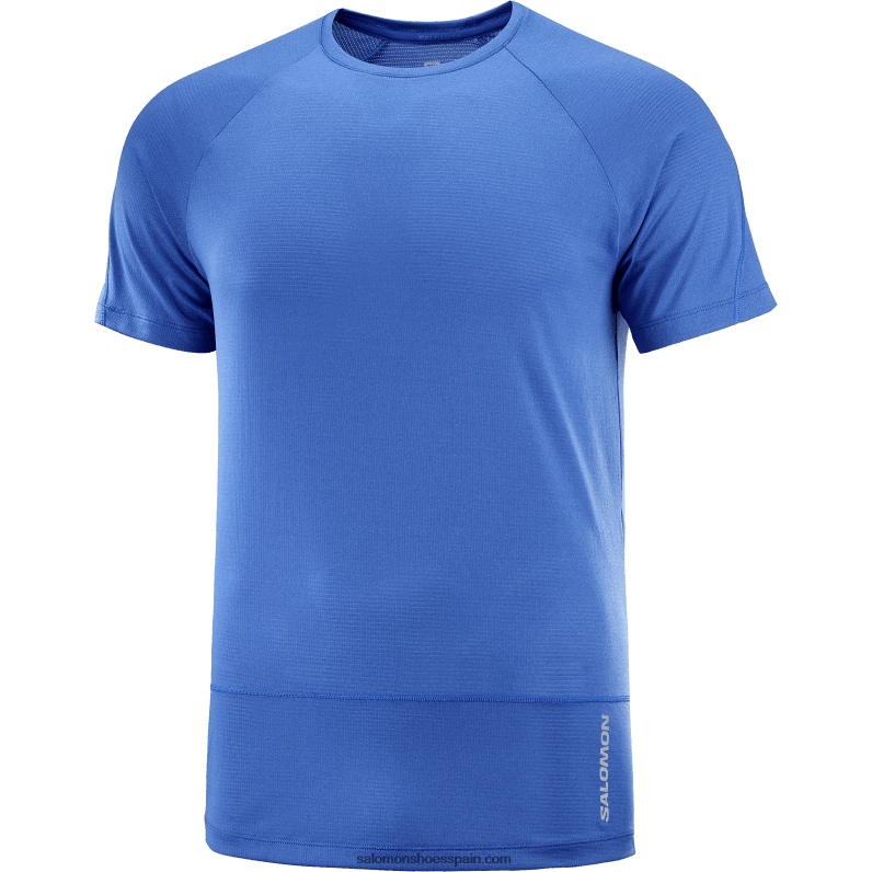 camiseta de manga corta para hombre - cross run Salomon 00B0PZ240 azul marino