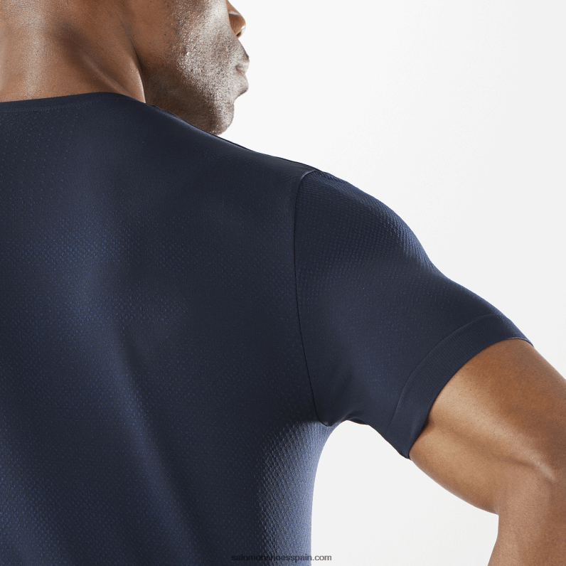 camiseta de manga corta para hombre - esencial sin costuras Salomon 00B0PZ244 iris azul marino/cielo nocturno