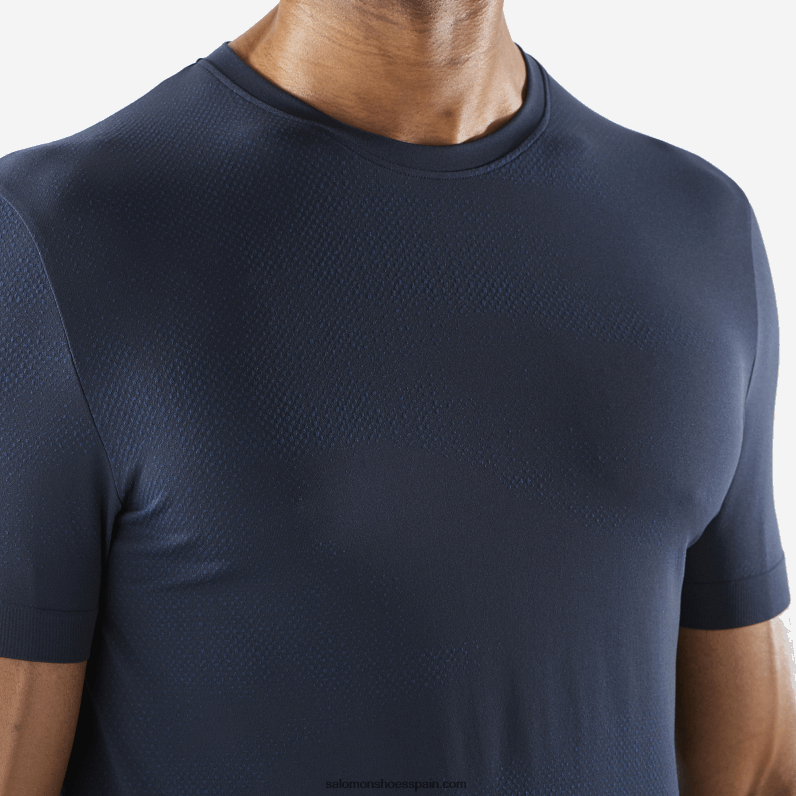 camiseta de manga corta para hombre - esencial sin costuras Salomon 00B0PZ244 iris azul marino/cielo nocturno