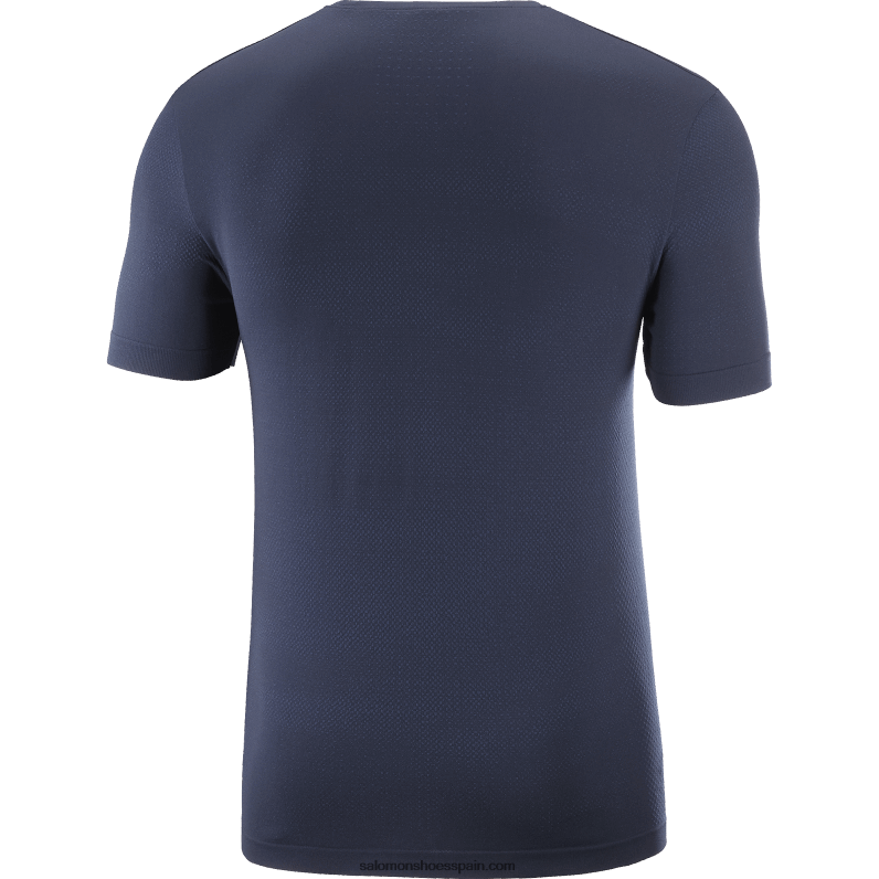 camiseta de manga corta para hombre - esencial sin costuras Salomon 00B0PZ244 iris azul marino/cielo nocturno
