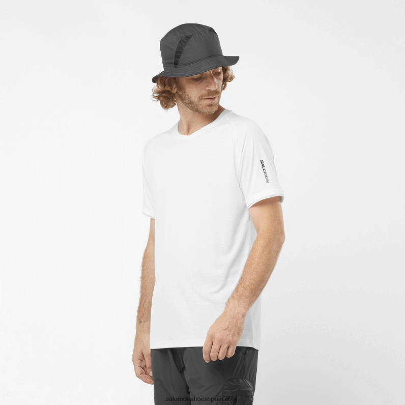 camiseta de manga corta para hombre - logotipo de equipe Salomon 00B0PZ1196 blanco