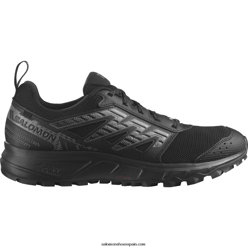 zapatillas de correr para hombre - deambular Salomon 00B0PZ1486 negro/peltre/gris escarcha