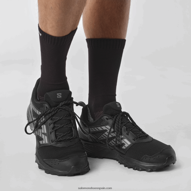 zapatillas de correr para hombre - deambular Salomon 00B0PZ1486 negro/peltre/gris escarcha