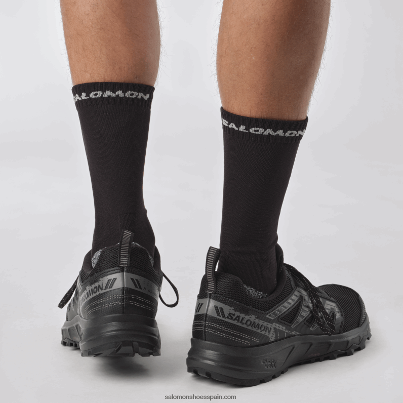 zapatillas de correr para hombre - deambular Salomon 00B0PZ1486 negro/peltre/gris escarcha