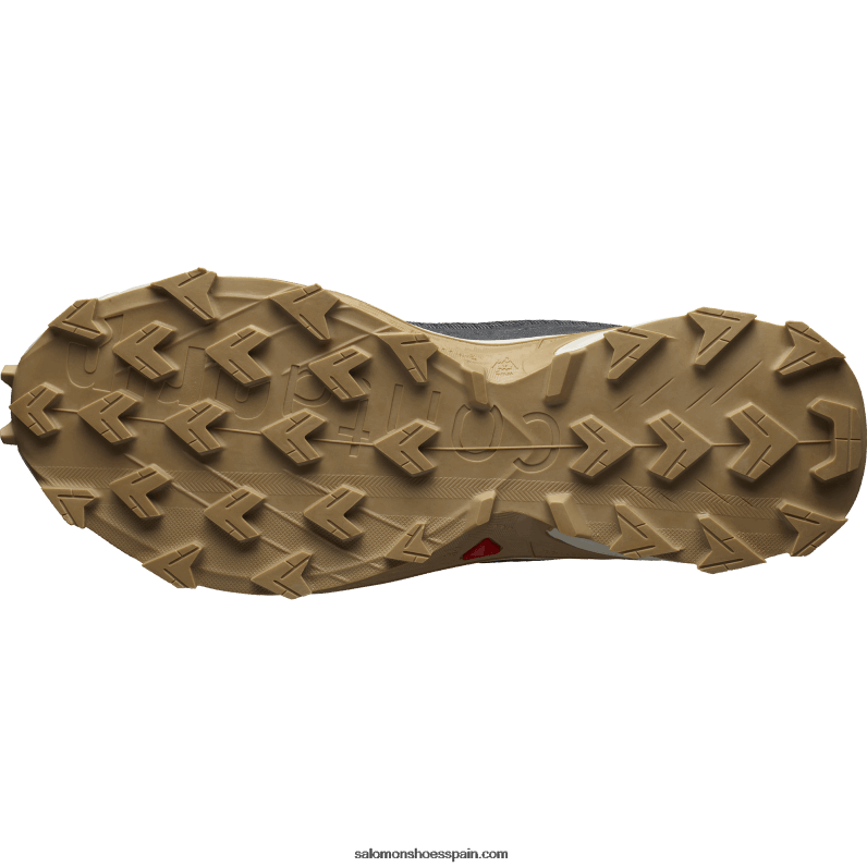 zapatillas de trail running para hombre - alphacross 4 Salomon 00B0PZ1483 ébano/día lluvioso/fantasma