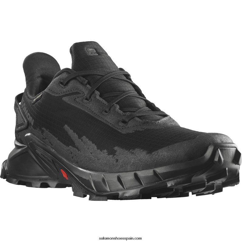 zapatillas de trail running para hombre - alphacross 4 gore-tex Salomon 00B0PZ1475 negro