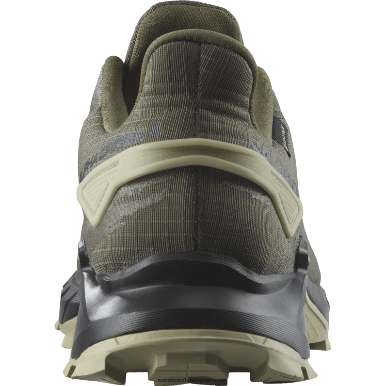 zapatillas de trail running para hombre - alphacross 4 gore-tex Salomon 00B0PZ1477 noche oliva/negro/gris musgo