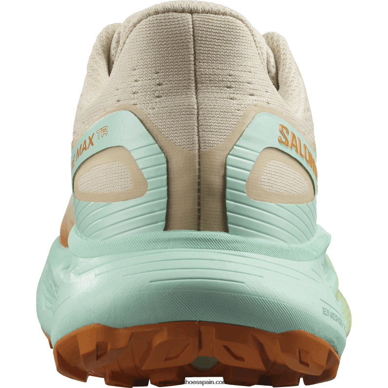zapatillas de trail running para hombre - glide max tr Salomon 00B0PZ1446 arena blanqueada/yuca/pimienta naranja