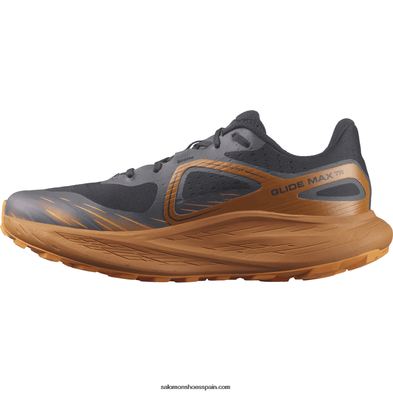 zapatillas de trail running para hombre - glide max tr Salomon 00B0PZ1447 zafiro oscuro/almendra dulce/pimienta naranja