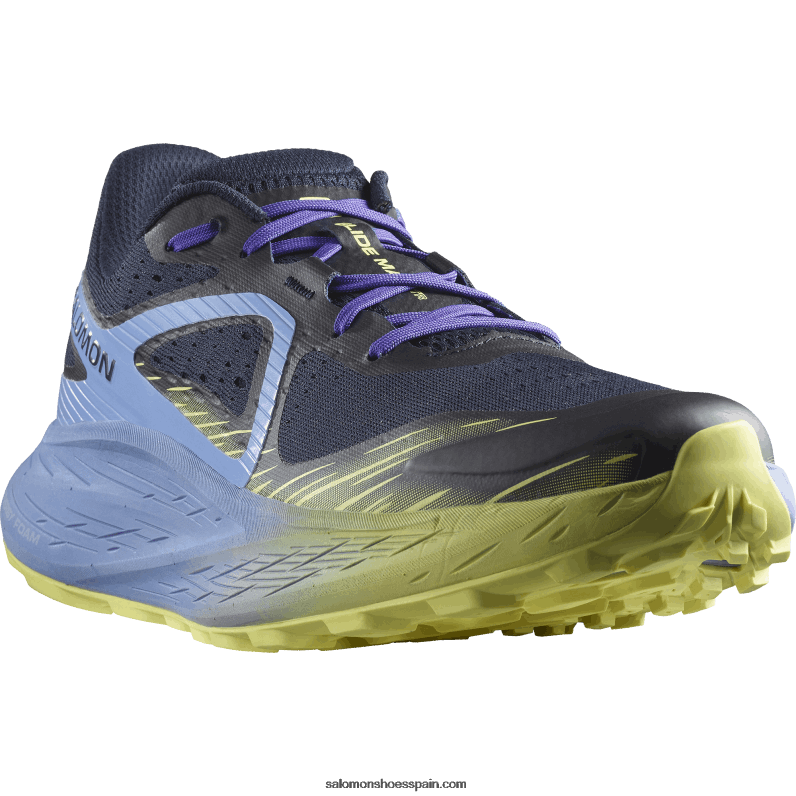 zapatillas de trail running para hombre - glide max tr Salomon 00B0PZ1448 cielo granada/zafiro oscuro/lima soleado