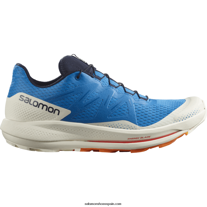 zapatillas de trail running para hombre - pulsar trail Salomon 00B0PZ1458 Banderines índigo/hielo vainilla/naranja vibrante