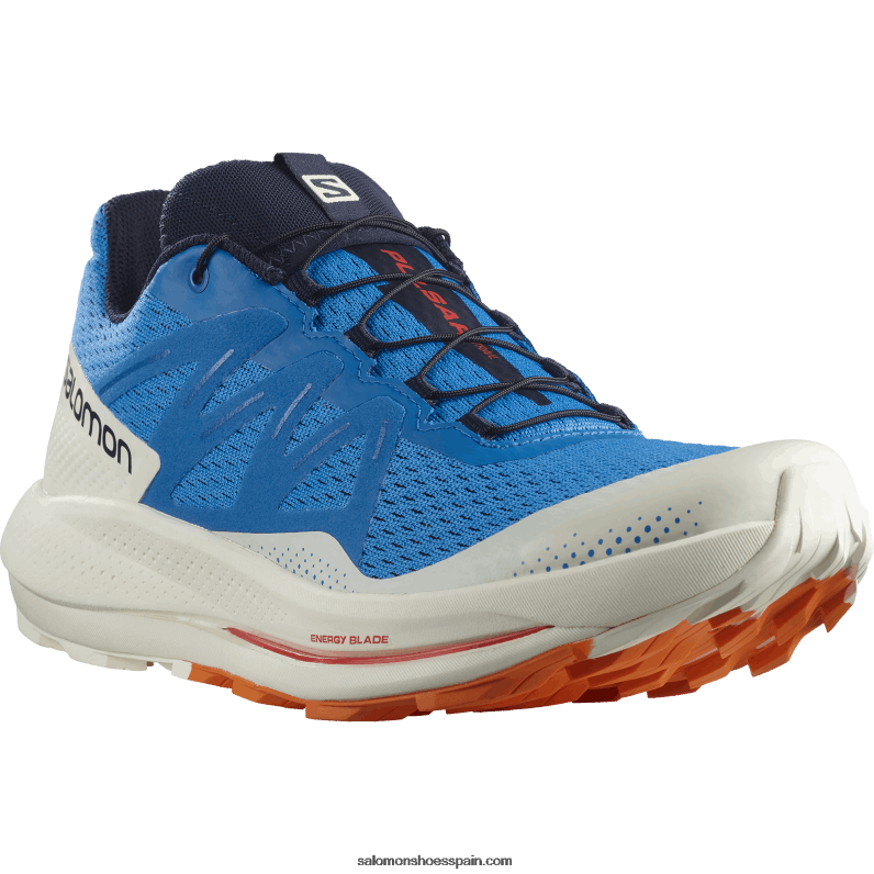 zapatillas de trail running para hombre - pulsar trail Salomon 00B0PZ1458 Banderines índigo/hielo vainilla/naranja vibrante