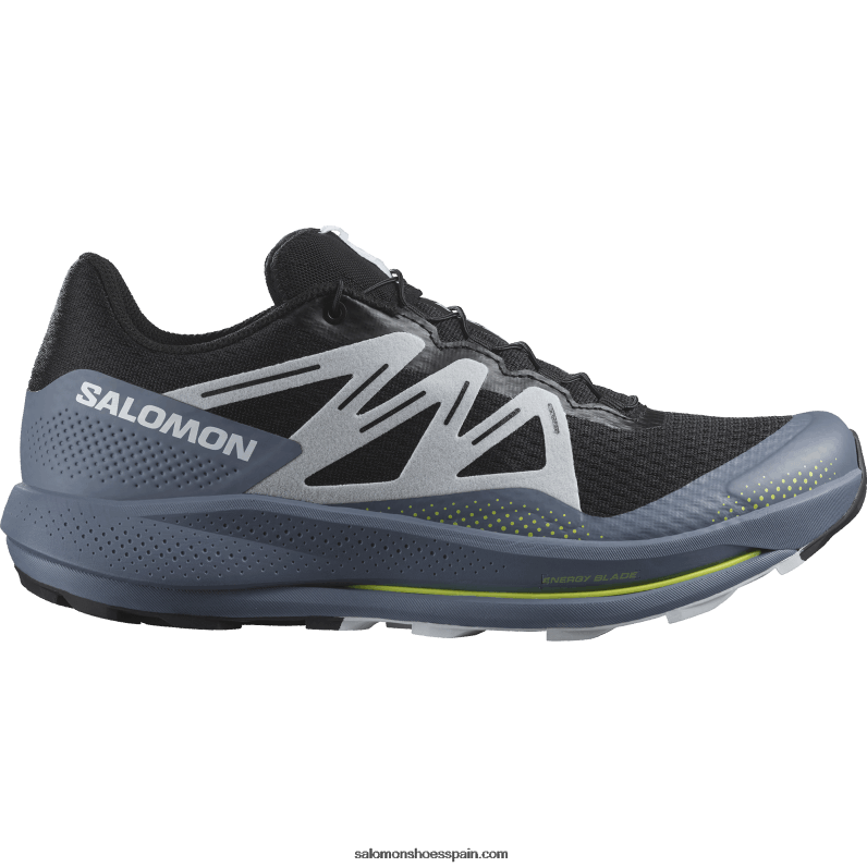 zapatillas de trail running para hombre - pulsar trail Salomon 00B0PZ1459 negro/azul china/hielo ártico