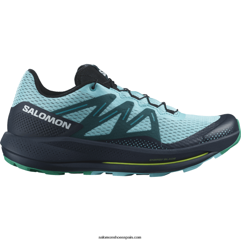 zapatillas de trail running para hombre - pulsar trail Salomon 00B0PZ1460 resplandor azul/carbono/esmeralda