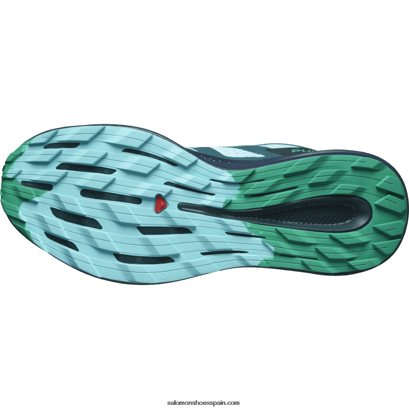 zapatillas de trail running para hombre - pulsar trail Salomon 00B0PZ1460 resplandor azul/carbono/esmeralda