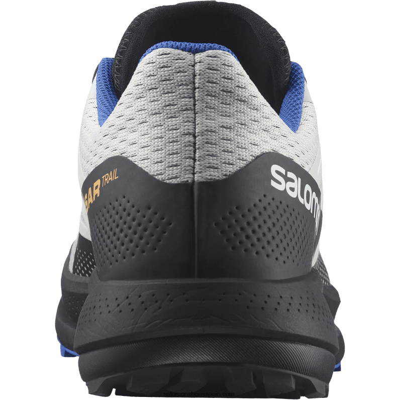 zapatillas de trail running para hombre - pulsar trail Salomon 00B0PZ1461 roca lunar/negro/azul deslumbrante