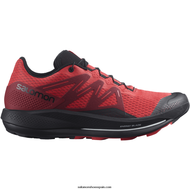 zapatillas de trail running para hombre - pulsar trail Salomon 00B0PZ1463 rojo amapola/rojo ciclismo/negro