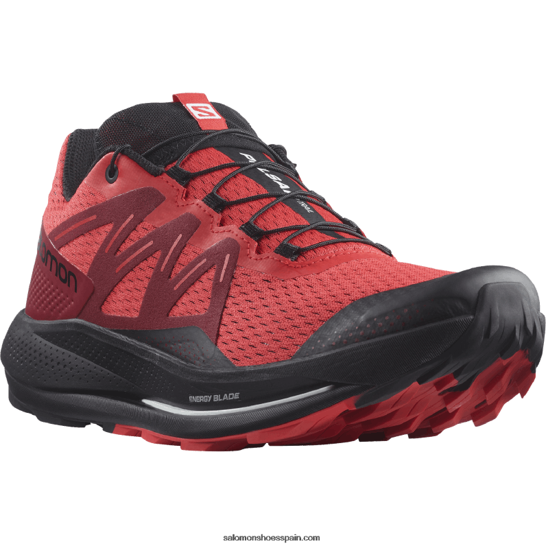 zapatillas de trail running para hombre - pulsar trail Salomon 00B0PZ1463 rojo amapola/rojo ciclismo/negro