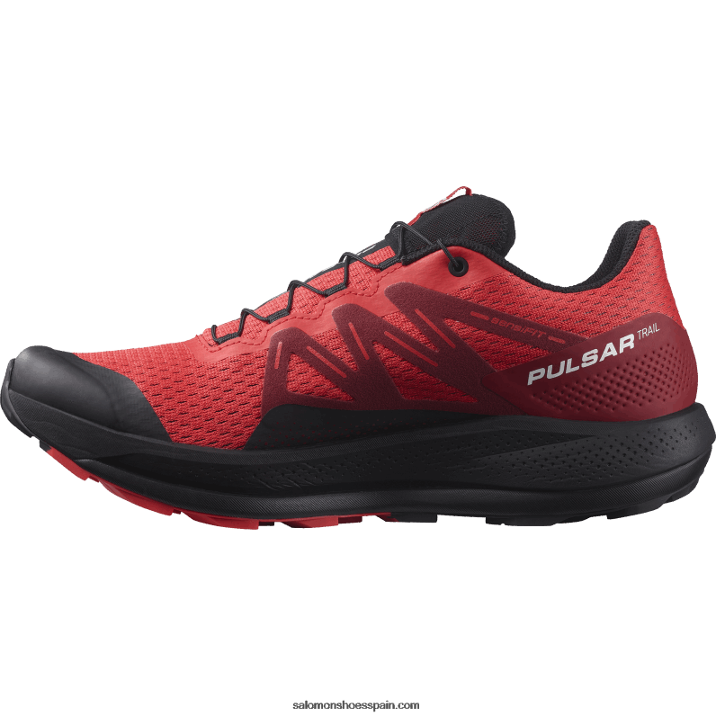zapatillas de trail running para hombre - pulsar trail Salomon 00B0PZ1463 rojo amapola/rojo ciclismo/negro