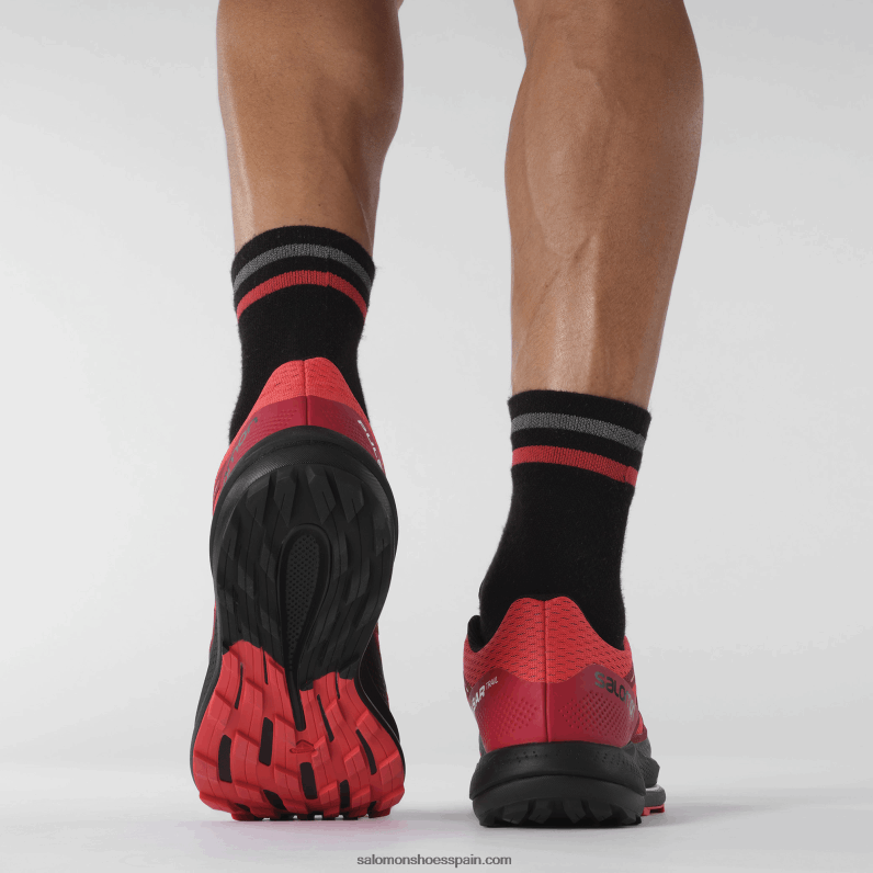 zapatillas de trail running para hombre - pulsar trail Salomon 00B0PZ1463 rojo amapola/rojo ciclismo/negro