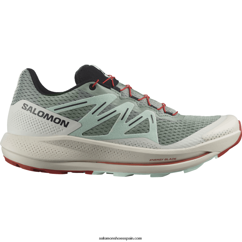 zapatillas de trail running para hombre - pulsar trail Salomon 00B0PZ1464 nenúfar/agua blanqueada/salsa picante