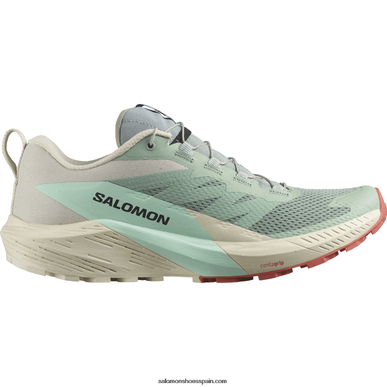 zapatillas de trail running para hombre - sense ride 5 Salomon 00B0PZ1433 nenúfar/día lluvioso/aguamarina blanqueada