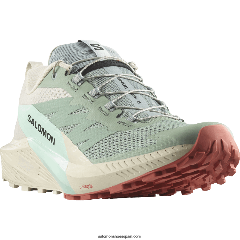 zapatillas de trail running para hombre - sense ride 5 Salomon 00B0PZ1433 nenúfar/día lluvioso/aguamarina blanqueada